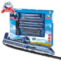 Czech Railways train set with tracks 23pcs on batteries with sound and light