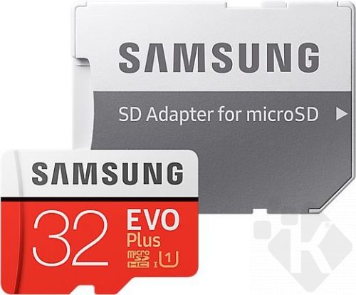 Samsung MicroSDHC EVO Plus 32GB UHS-I + SD adaptér (MB-MC32GA/EU)