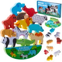 Drevené puzzle safari zvieratá