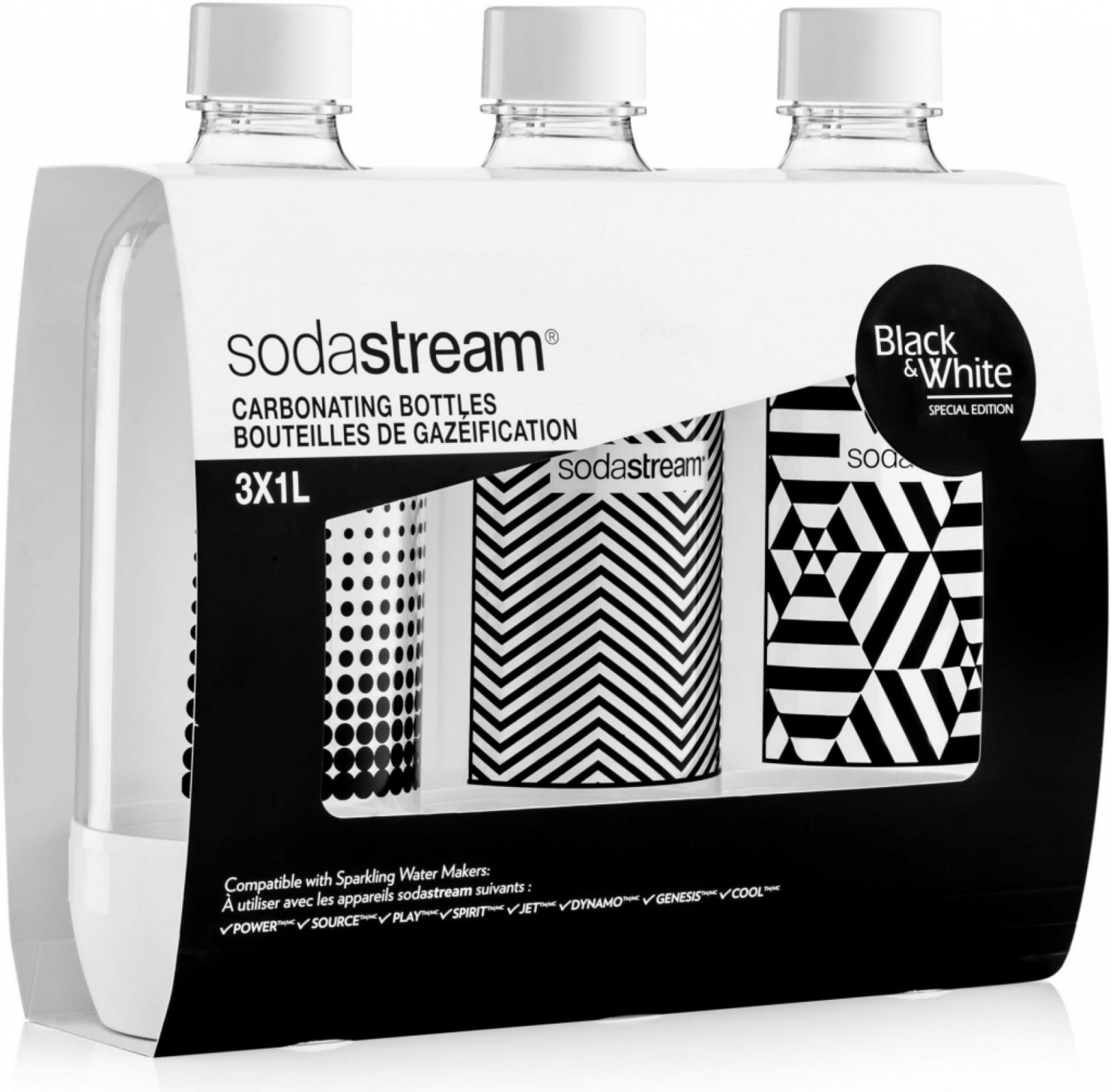 Sodastream láhev TriPack Black&White 1 l
