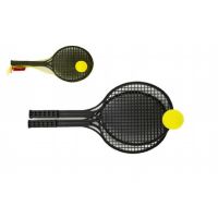 Soft tenis plast černý+míček 53cm