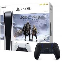 Sony Playstation 5 825GB White + God of War Ragnarok + DualSense Controller Black (PS719429697)
