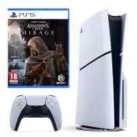 Sony PlayStation 5 (verze slim) + Assassins Creed Mirage (PS5)