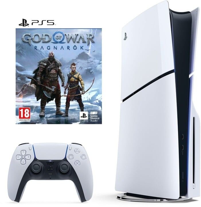 Sony PlayStation 5 (verze slim) + God of War: Ragnarok (PS5)