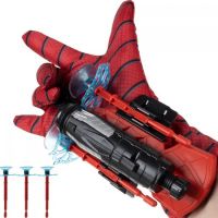 Spider-Man shooting gloves with webbing