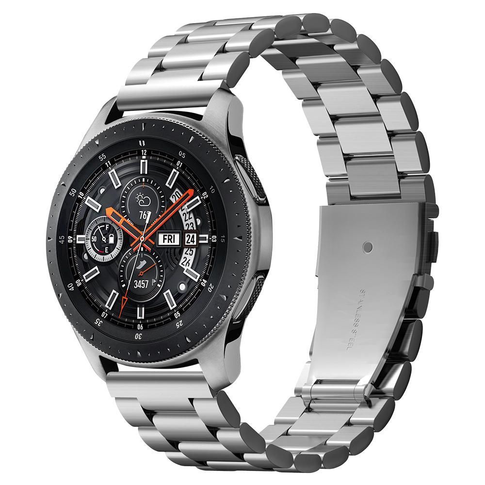 Spigen Kovový řemínek pro Samsung Galaxy Watch 46mm, stříbrný 600WB24981