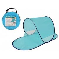 Stan plážový s UV filtrem samorozkládací polyester/kov ovál modrý