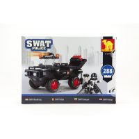 Stavebnice Dromader SWAT Policie Auto 288ks plast