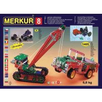 Stavebnice MERKUR 8 130 modelů 1405ks 5 vrstev