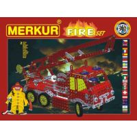 Stavebnice MERKUR FIRE Set 20 modelů 708ks 2 vrstvy