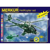 Stavebnice MERKUR Helikopter Set 40 modelů 515ks