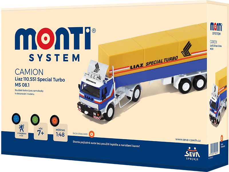 Stavebnice Monti System MS 08.1 Camion Liaz Special Turbo 1:48