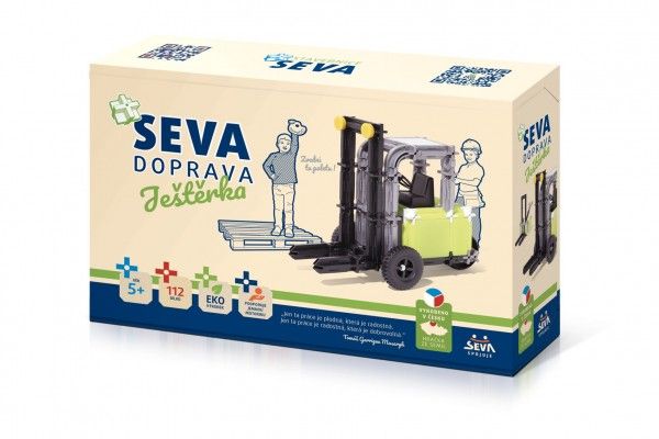 Stavebnice SEVA DOPRAVA Ještěrka plast 112 dílků