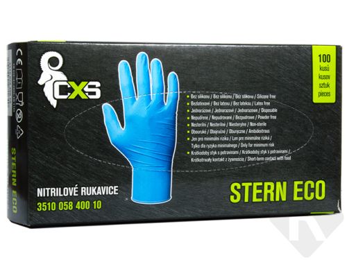 STERN ECO rukavice lakýrnická nitrilová 10= "XL" modré (351005840010)