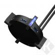 Stojan na sluchátka Marvo HZ-04, černý,  podsvícený, 4x USB 3.0 (PC)