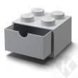 Stolní box LEGO, se zásuvkou, malý (4), šedá