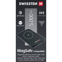 SWISSTEN POWER BANK FOR IPHONE 12 5000 mAh (MagSafe compatible) (22013970)