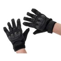 Taktické vojenské rukavice s ochranou kloubů, černé, vel. L