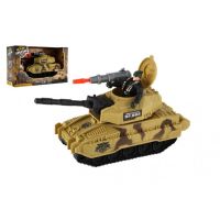Tank with soldier plastic 8x24cm for free running