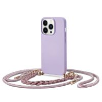 Kryt se šňůrkou pro iPhone 14 Pro MAX - Tech-Protect, Icon Chain Violet