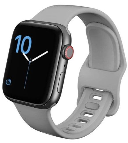 Tech-Protect Náhradní gumový řemínek pro Apple Watch (38/40mm), šedý