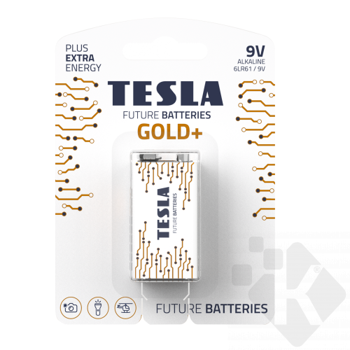 TESLA - baterie 9V GOLD+, 1ks, 6LR61 1099137028