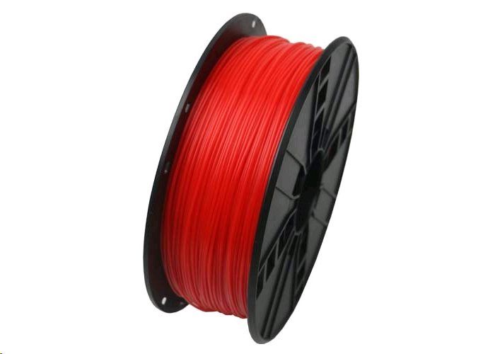 Tisková struna (filament) GEMBIRD, ABS, 1,75mm, 1kg, fluorescentní, červená
