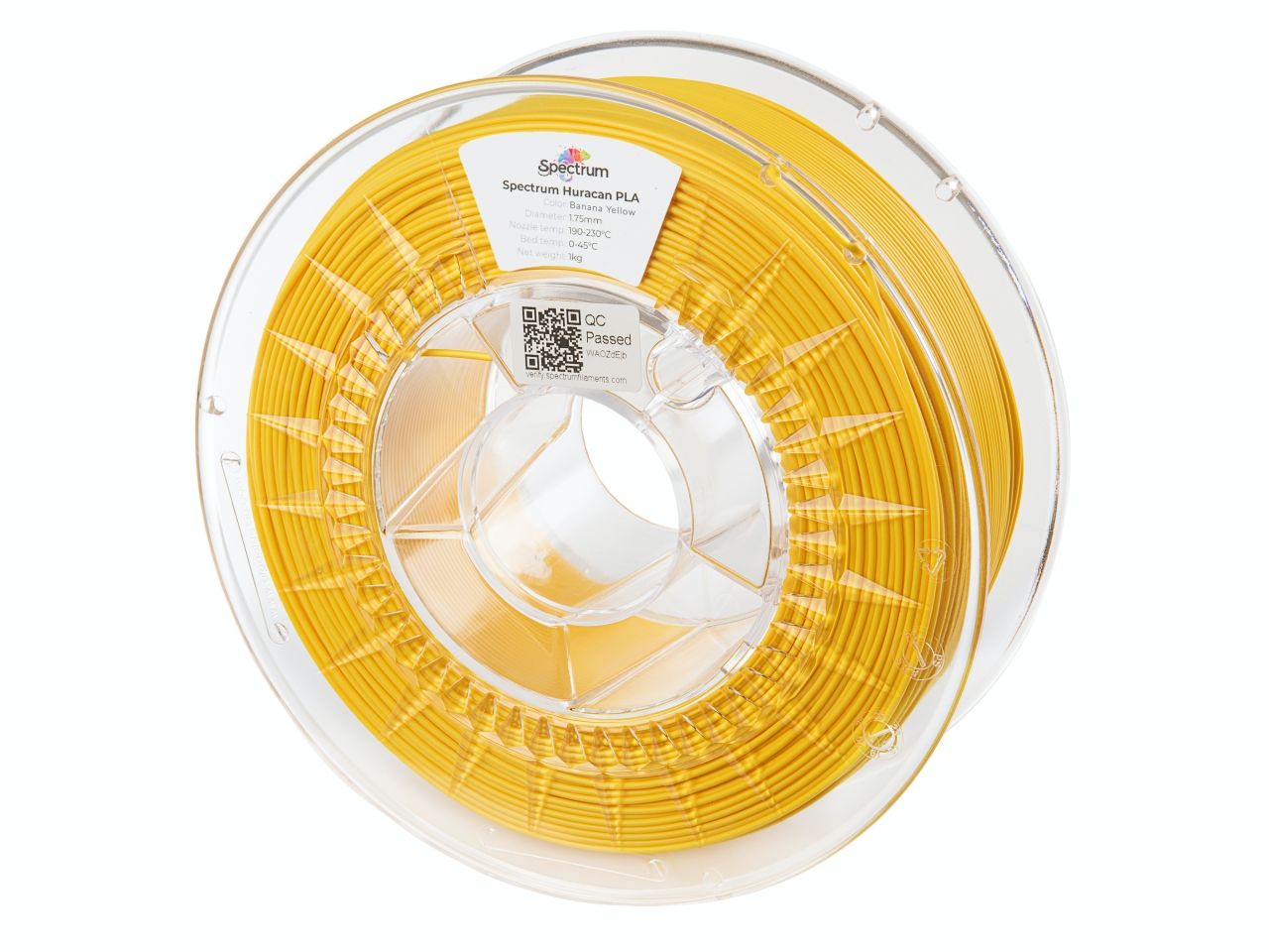 Spectrum Huracan PLA 1.75mm, Banana Yellow, 80921, 1kg