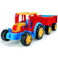 Traktor Gigant s vlečkou plast 102cm Wader