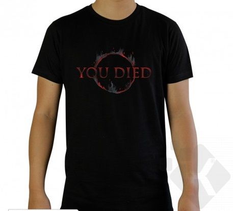 Tričko Dark Souls - You Died, černé, vel. XL