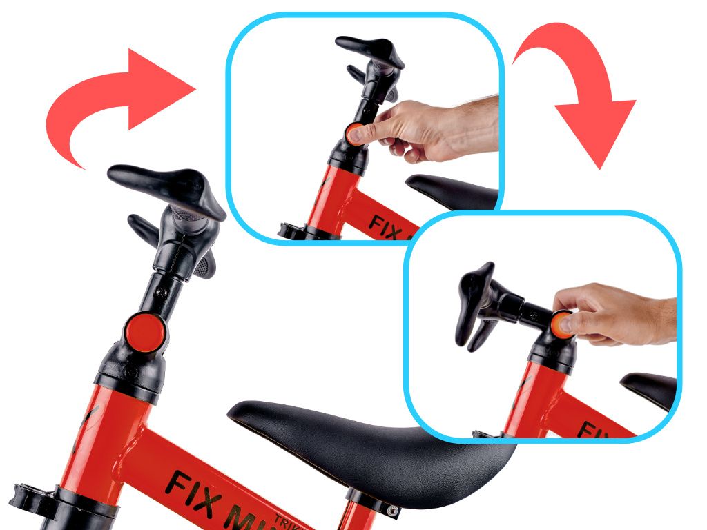 Trike Fix Multifunkční dětská tříkolka 3v1 červená
