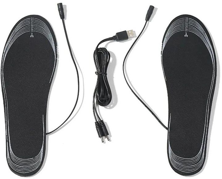 Trizand 19702 Elektricky vyhřívané vložky do bot USB černé