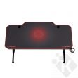 ULTRADESK Herní stůl FRAG - RED, 140x66 cm, 76 cm (UDESK-FG-RD)