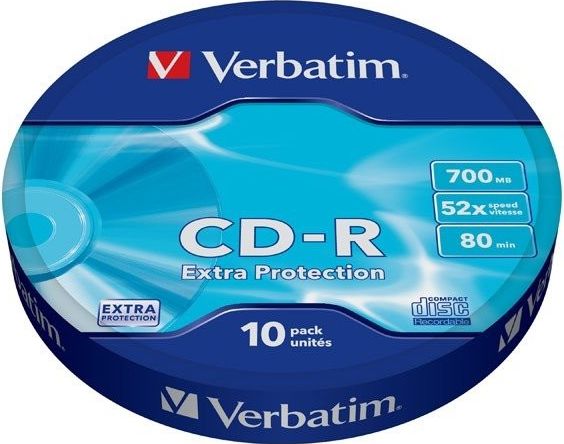 VERBATIM CD-R Verbatim DL 700MB 52x Extra protection 10-spindl (43725)