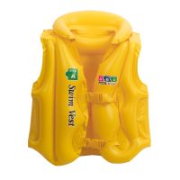 Vesta nafukovací Swim Safe žlutá 3 komory 51x46cm od 3-6 let