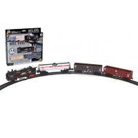 Train with tracks plastic 67cm battery operated in box