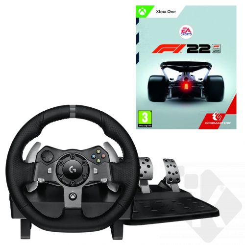 Volant Logitech G920 Driving Force Racing Wheel for PC, XONE (941-000123) + F1 2022 (Xbox One)