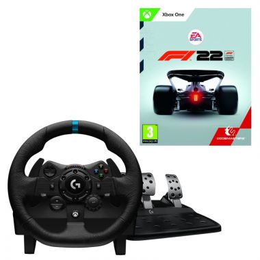 Volant Logitech G923 Trueforce Sim Racing Wheel (941-000158) + F1 2022 (PC/XONE)
