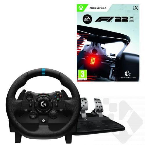 Volant Logitech G923 Trueforce Sim Racing Wheel (941-000158) + F1 2022 (PC/XSX)