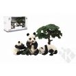 Zvířátka safari ZOO 10cm sada plast 4ks panda 2 druhy v krabičce 22x13x9,5cm